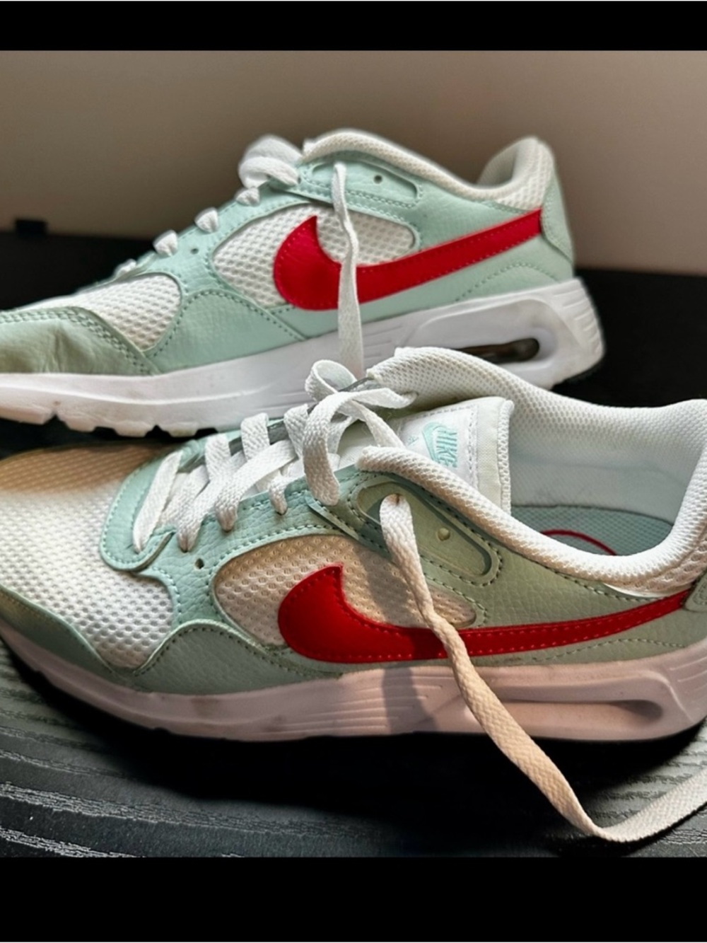 Nike Women’s Mint & Dark Pink Air Cushion Running Shoes